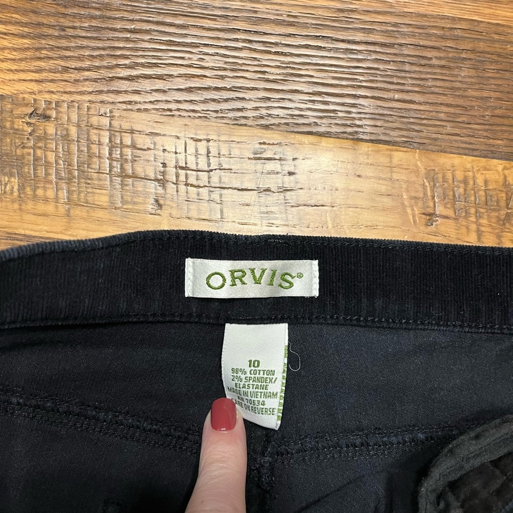Orvis black corduroys size 10 - Picture 5 of 6